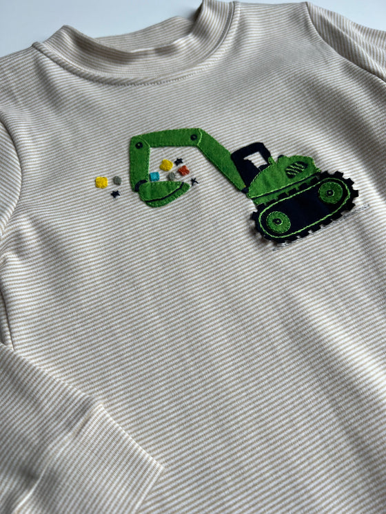 Green Scoop Crewneck