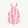 Channing Choo Choo Overalls: Hampton Hot Pink Stripe