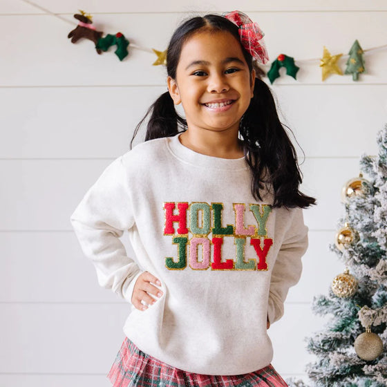 Holly Jolly Patch Sweatshirt