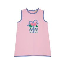  Annie Apron Dress: Palm Beach Pink With Gift Applique