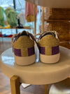 Purple and Gold Star Sneaker