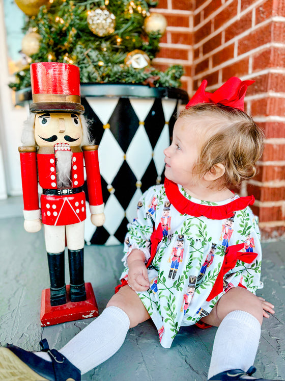 Red Nutcracker Diaper Set