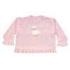 Fuzzy Lamb Lightweight Knit Sweater: Pink