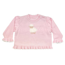  Fuzzy Lamb Lightweight Knit Sweater: Pink