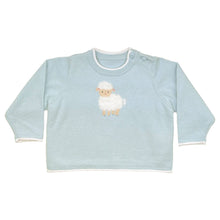  Fuzzy Lamb Lightweight Knit Sweater: Blue