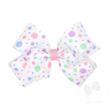  Easter Spring Inspired Print Medium Bow