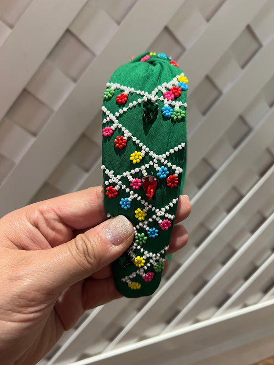 Christmas Beaded Headband