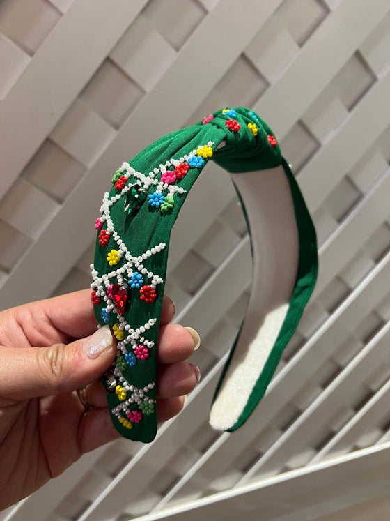 Christmas Beaded Headband