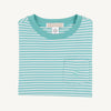 Carter Crew: Turks Teal Stripe