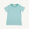 Carter Crew: Turks Teal Stripe
