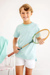 Carter Crew: Turks Teal Stripe