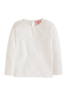  Essential Tee, Snow Pointelle