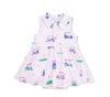 Vintage Golf Carts Polo Dress: Pink