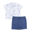 Golf Toile Polo & Short Set