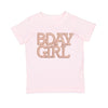 Pearl Bday Patch T-shirt: Ballet Pink