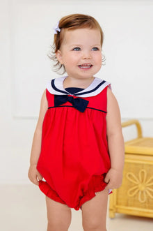  Stiles Sunsuit: Richmond Red With Worth Avenue White And Nantucket Navy