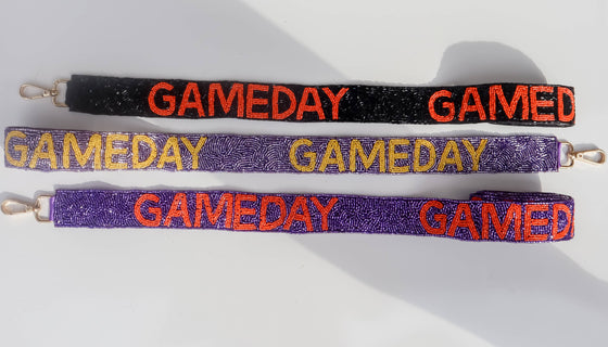 Game Day Bag Strap:Purple/Yellow