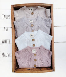  Olesya Cotton Knit Sweater: Mauve