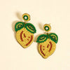 Beaded Earrings–Lemon