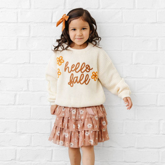 Hello Fall Knit Sweater