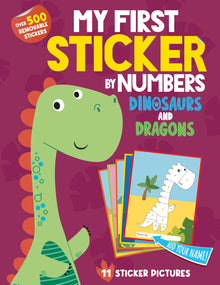  My First Sticker By Numbers: Dinosaurs and Dragons