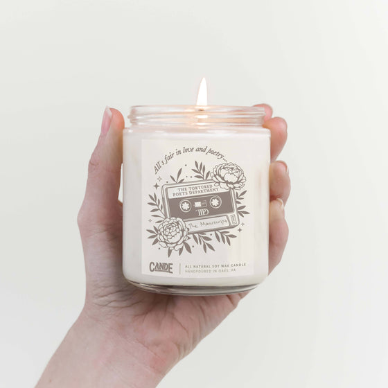 All's Fair in Love & Poetry Candle - Swiftie Candle: Bourbon Vanilla