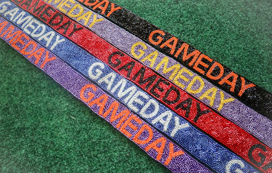 Game Day Bag Strap:Purple/Yellow