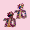 Birthday Year Beaded Earrings