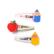  Pencils & Apple Snap Clips