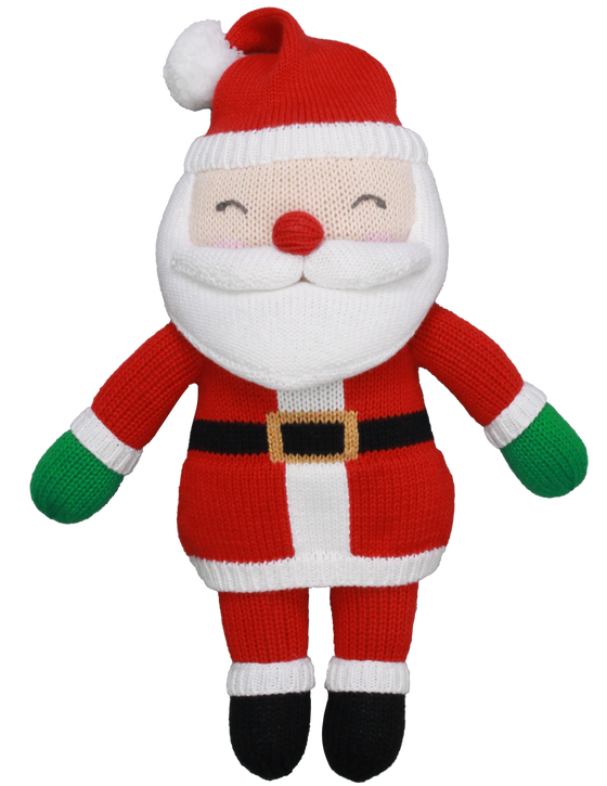 Jolly Mr. Claus Knit Doll: 12" Plush