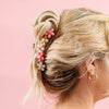 Daisy Claw Clip - Muted pinks & earth tones
