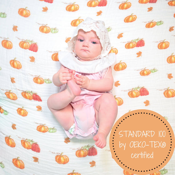 Pumpkin Muslin Cotton Blanket