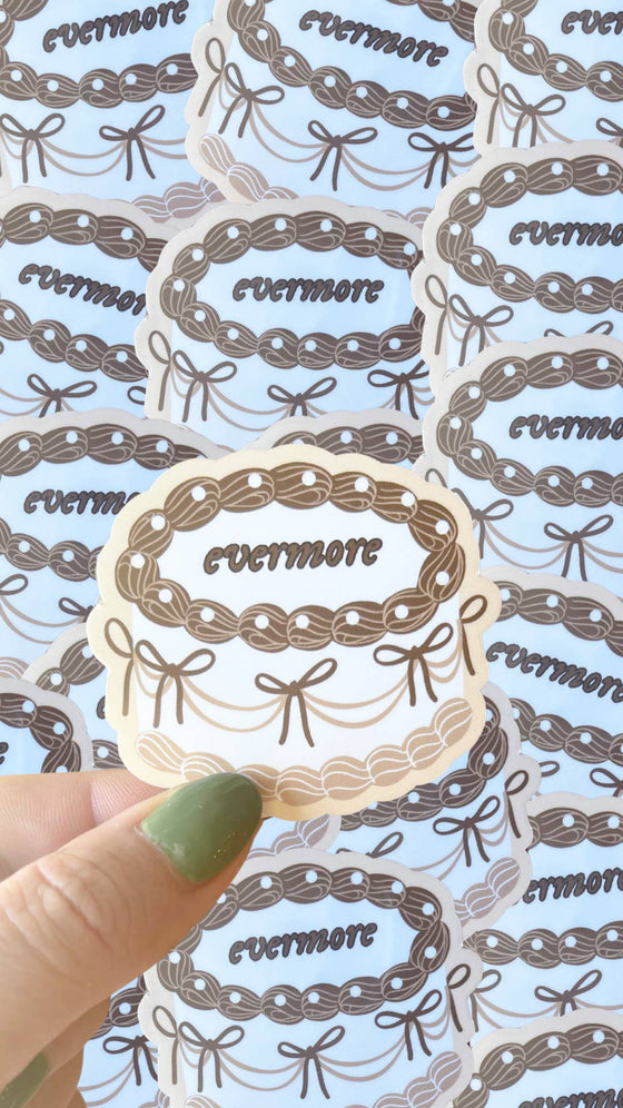 EVERMORE Cake Album Sticker