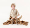 Elodie L/S Romper Set: 2pc Set (romper+Bow)