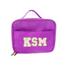 Nylon Lunch Bag Box: Purple