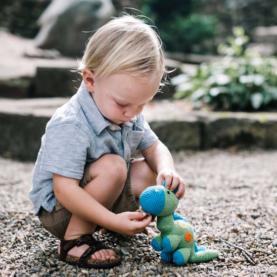 Stegosaurus Green Plush Dino