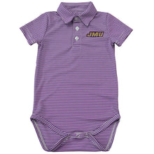  JMU Dukes Stripe Knit Polo Onesie