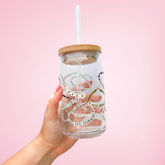 Eras Bracelets | Iced Coffee Glass w. Lid & Straw