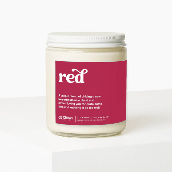 Red Scented Candle