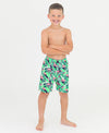 Flamingo Frenzy Swim Trunks