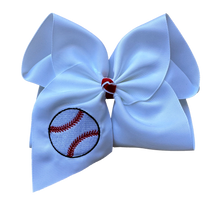  Baseball Embroidered Bow