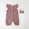 Jennifer Linen Jumper + Bow: Oat| Natural Linen