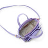 Big Bow Baguette Handbag: Purple