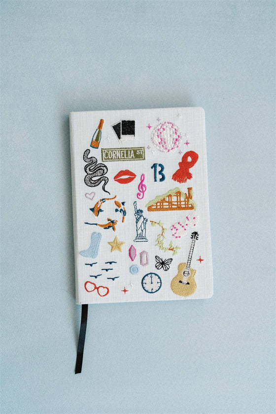 Embroidered Taylor Swift Hardcover Notebook