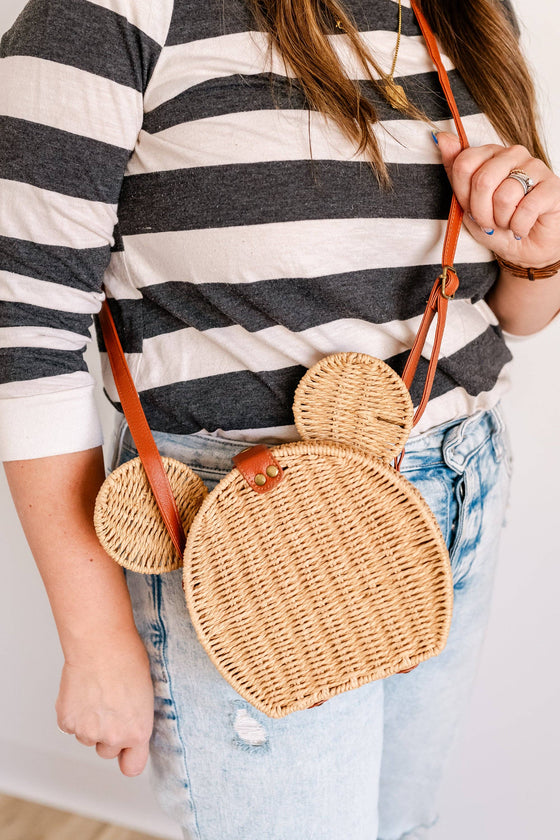 Rattan Mouse Purse