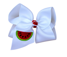  Watermelon Embroidered Bow