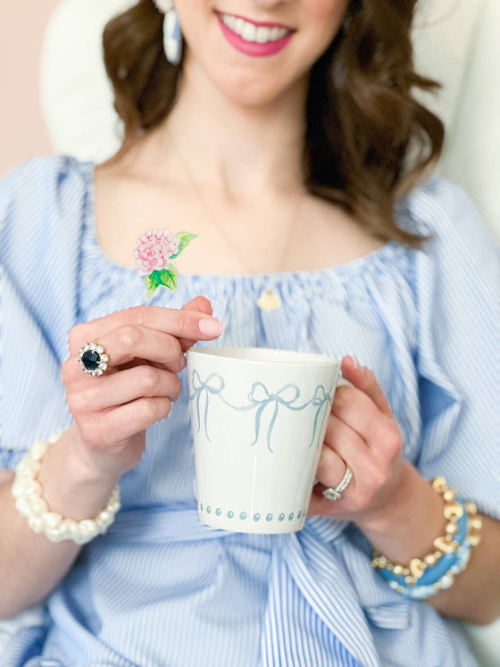 French Blue Bows Mug