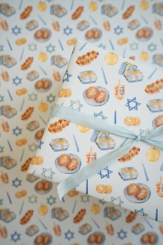 Happy Hanukkah Gift Wrap Roll