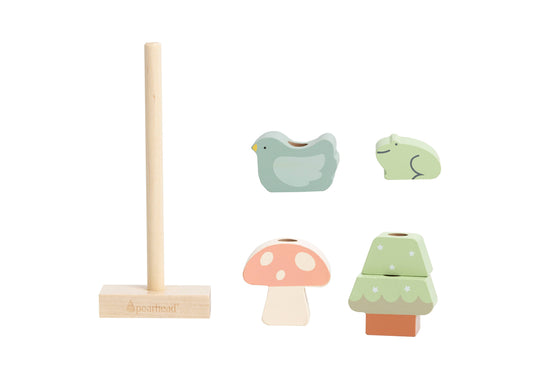 Woodland Wooden Stacking Toy