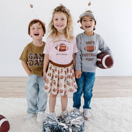 Football Lace Patch Beanie